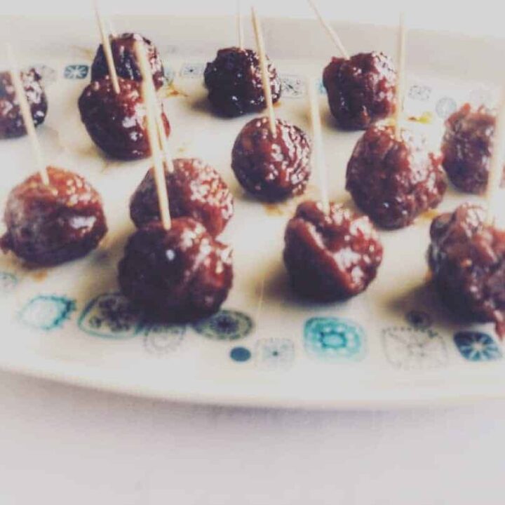 Simple Slow Cooker Meatball Appetizers