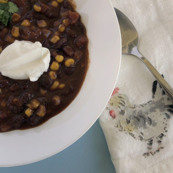 Quick Spicy Black Bean Soup