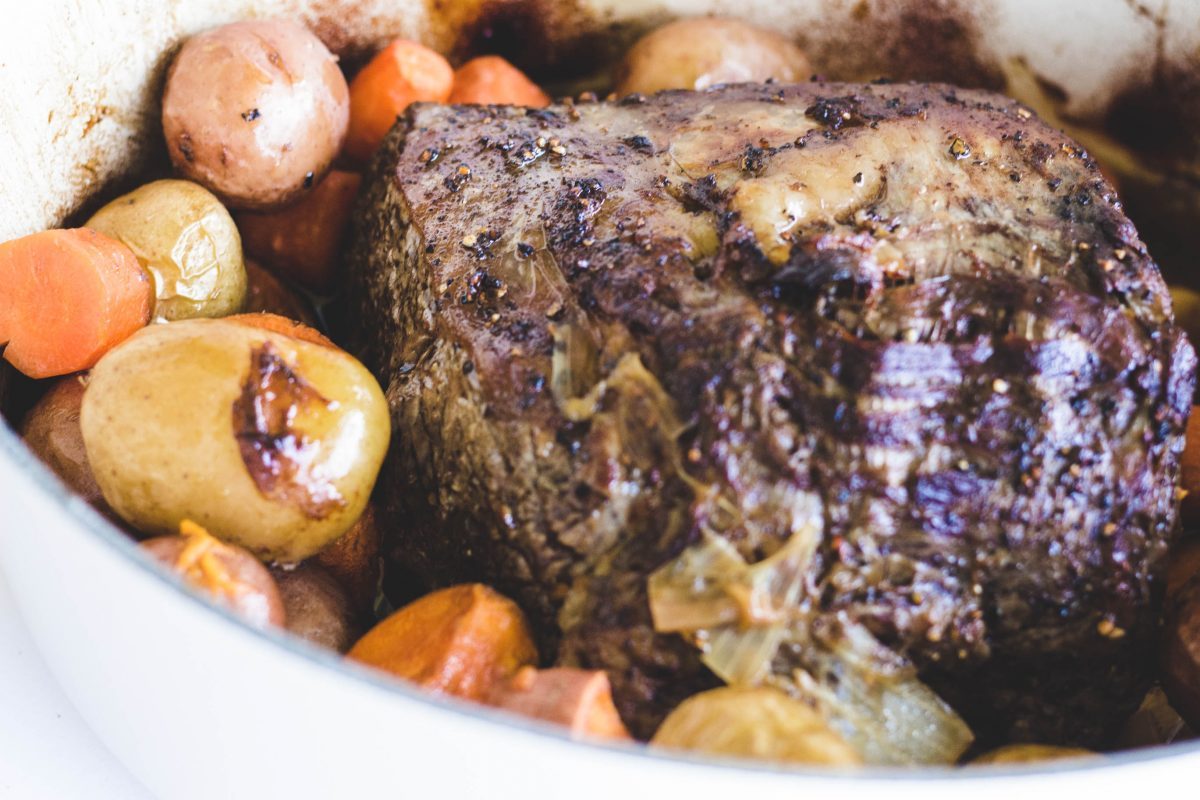 Easy Sunday Rib Roast Dinner in a Dutch Oven - A Weekend Cook