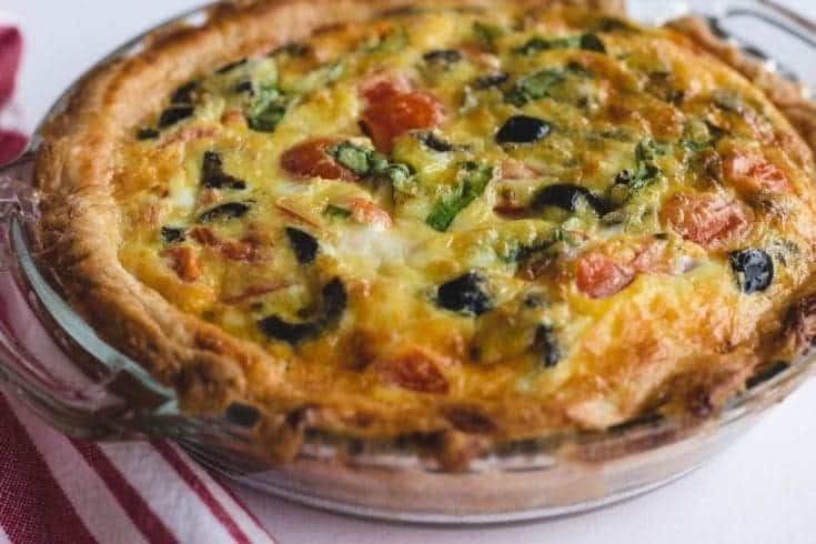 Olive & Gruyere Quiche Recipe for Two • A Weekend Cook®