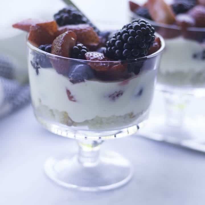 Lemon Berry Trifle for Two