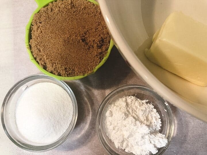 butter and sugar for cookies