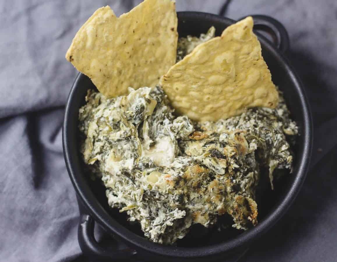 Baked Artichoke & Spinach Dip Recipe for One