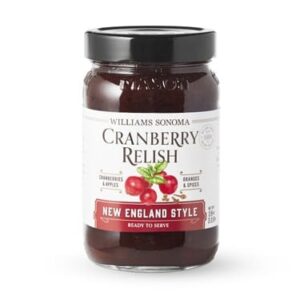 Jar of cranberry relish.