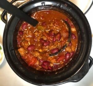 small batch chili a 2 quart crockpot.