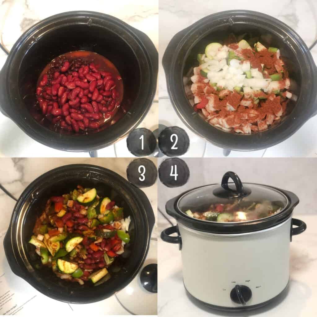 Easy 3-Quart Slow Cooker Veggie Chili Recipe • A Weekend Cook®