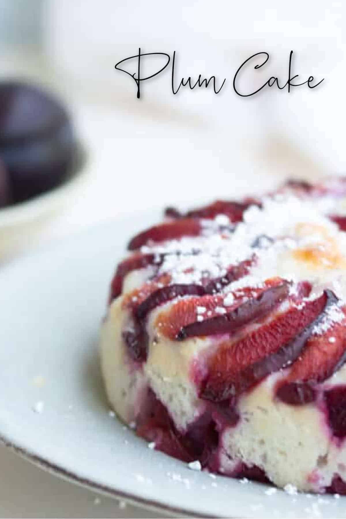 Small Yogurt Plum Cake Recipe