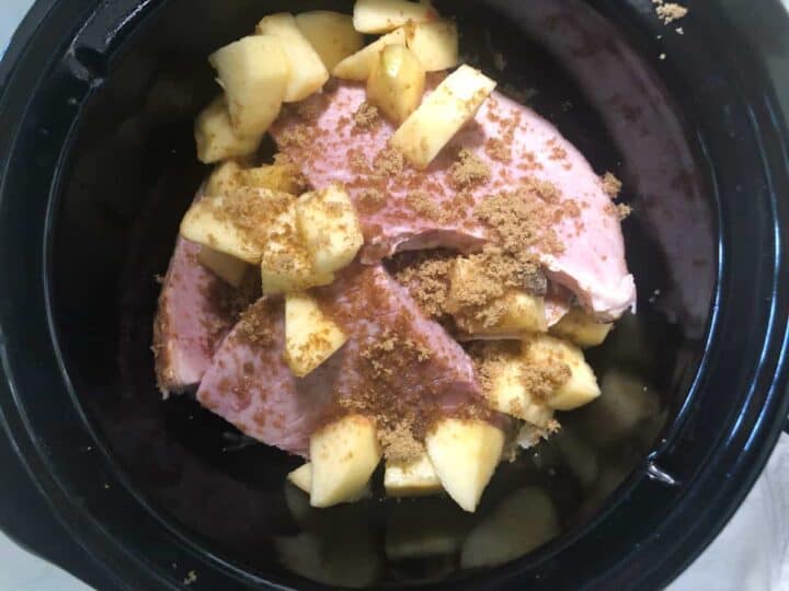Small Slow Cooker Ham Steak Recipe with Potatoes and Sauerkraut