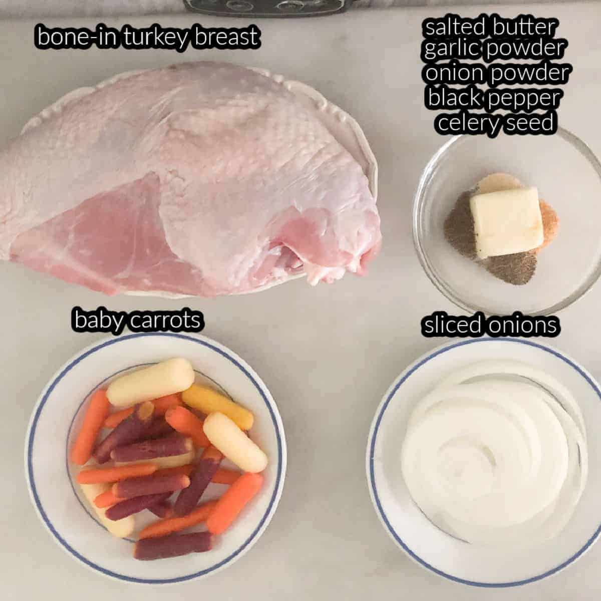 slow cooker turkey breast ingredients labeled