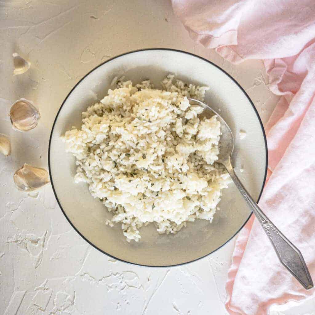 Garlic Butter Rice Recipe Cooked Two Ways