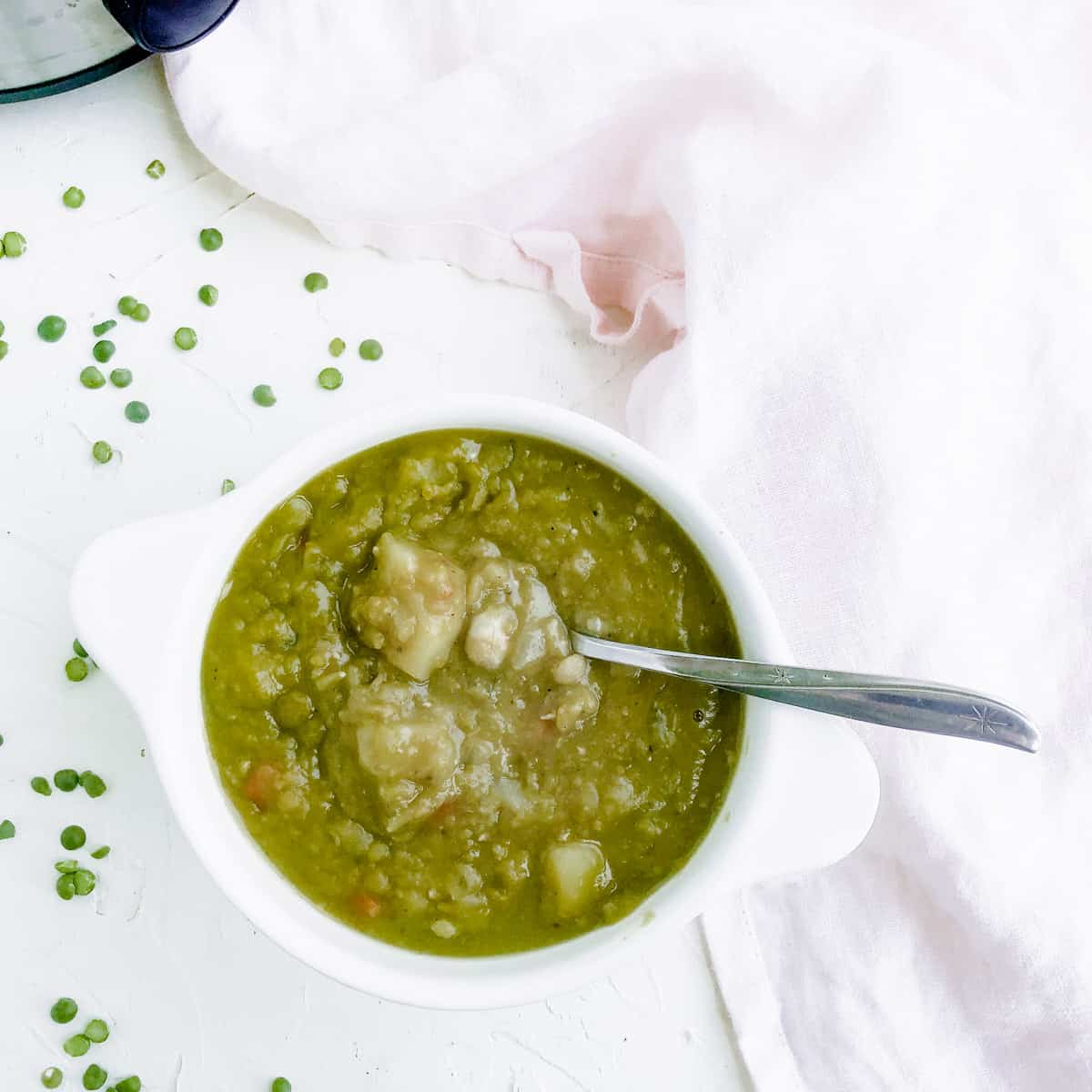 Single Serving Slow Cooker Split Pea & Potato Soup