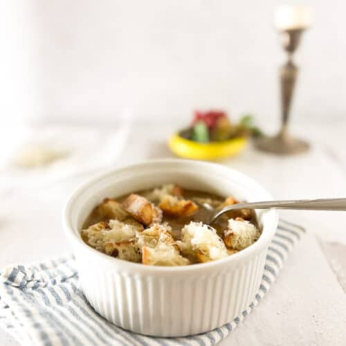 Easy French Onion Soup Recipe for One