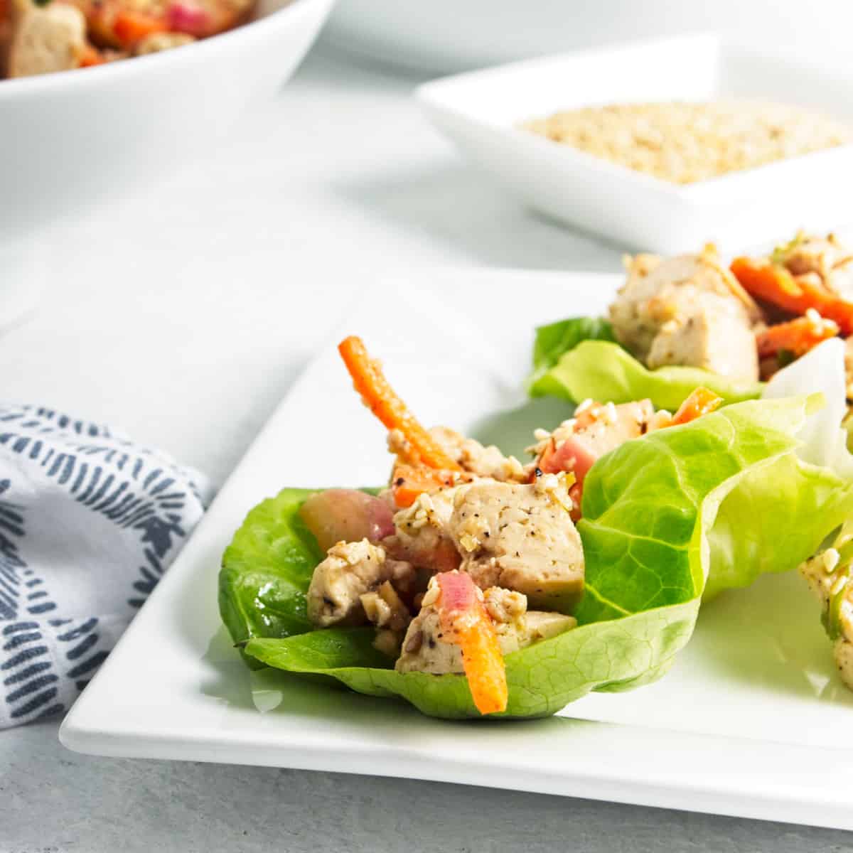 Tofu Lettuce Wraps Recipe for One