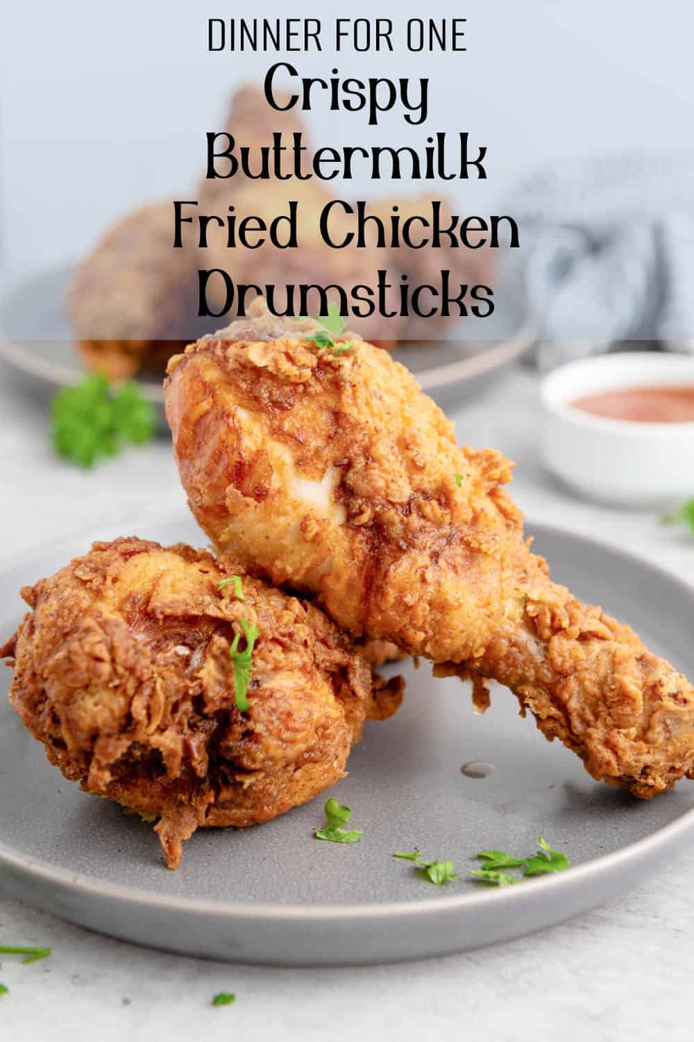 Single Serving Crispy Pan Fried Chicken Drumsticks • A Weekend Cook®