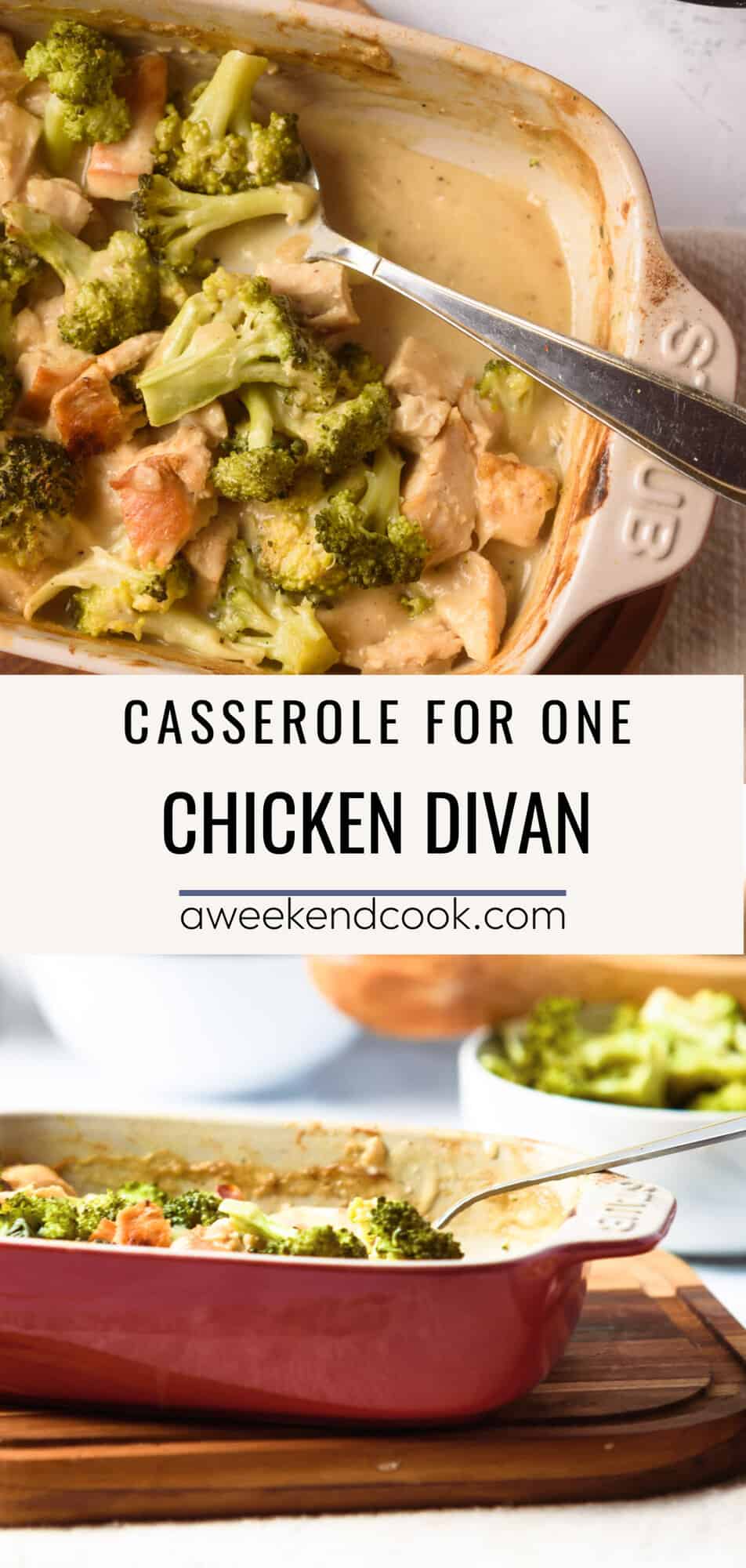 Mini Chicken Divan Casserole for One