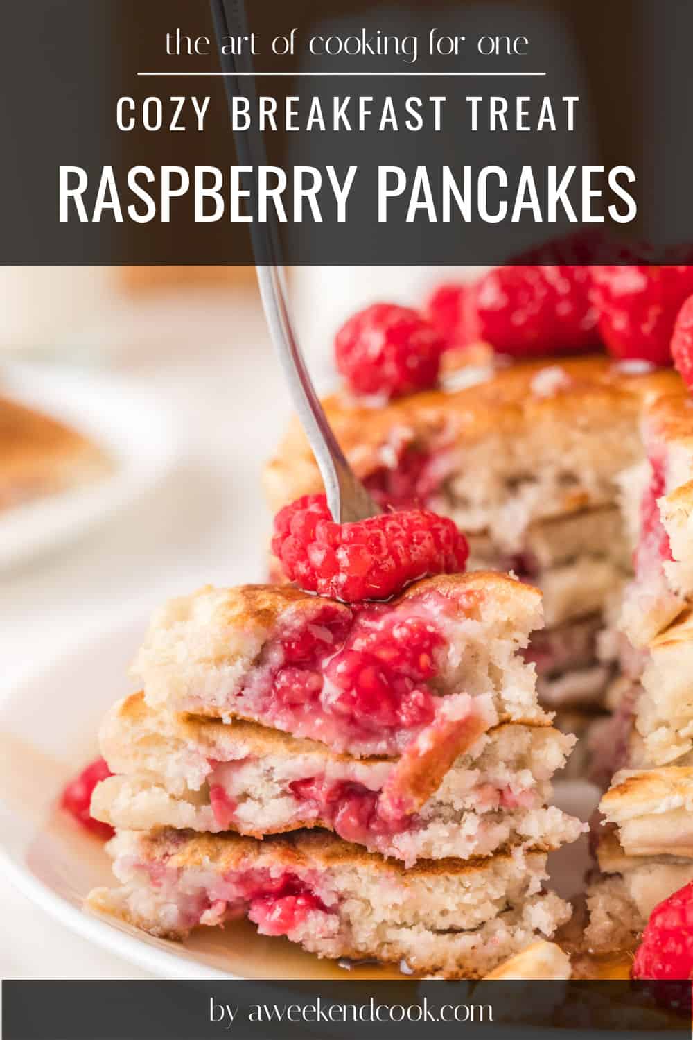Beautiful Raspberry Pancakes Small Batch Raspberry Pancakes for One • A Weekend Cook®
