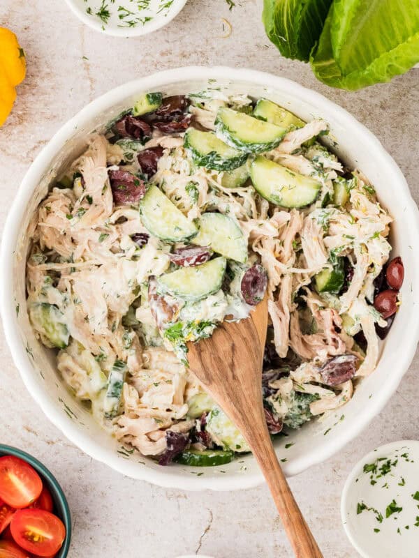 Greek Inspired Chicken Salad Recipe: Small Batch
