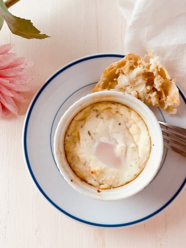 Baked Egg for One with Boursin